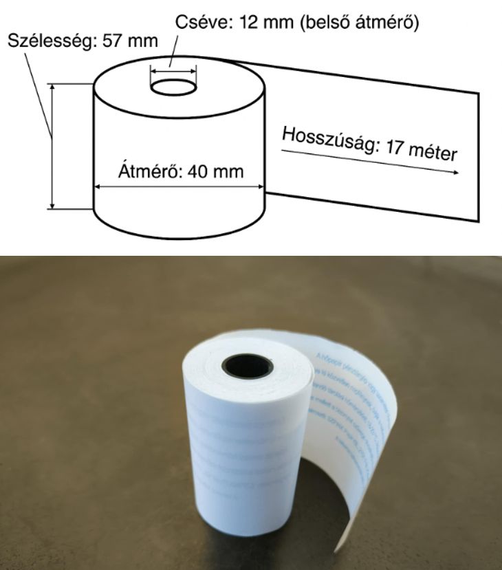 57/40/12 Hőpapír